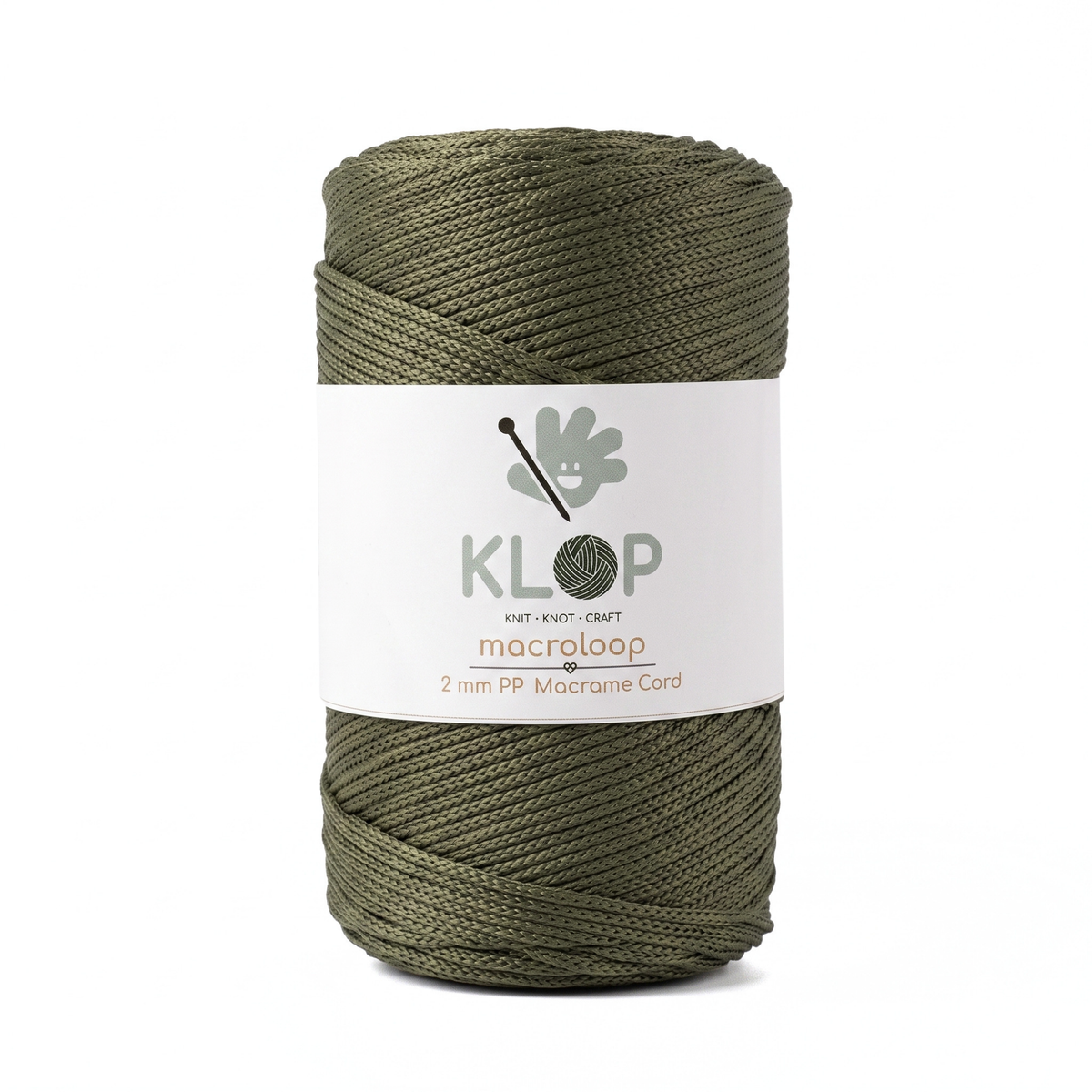 KLOP Premium 2mm  Polyester Macrame Cord - 251 yards