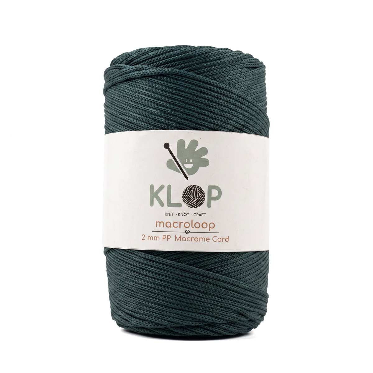 KLOP Premium 2mm  Polyester Macrame Cord - 251 yards