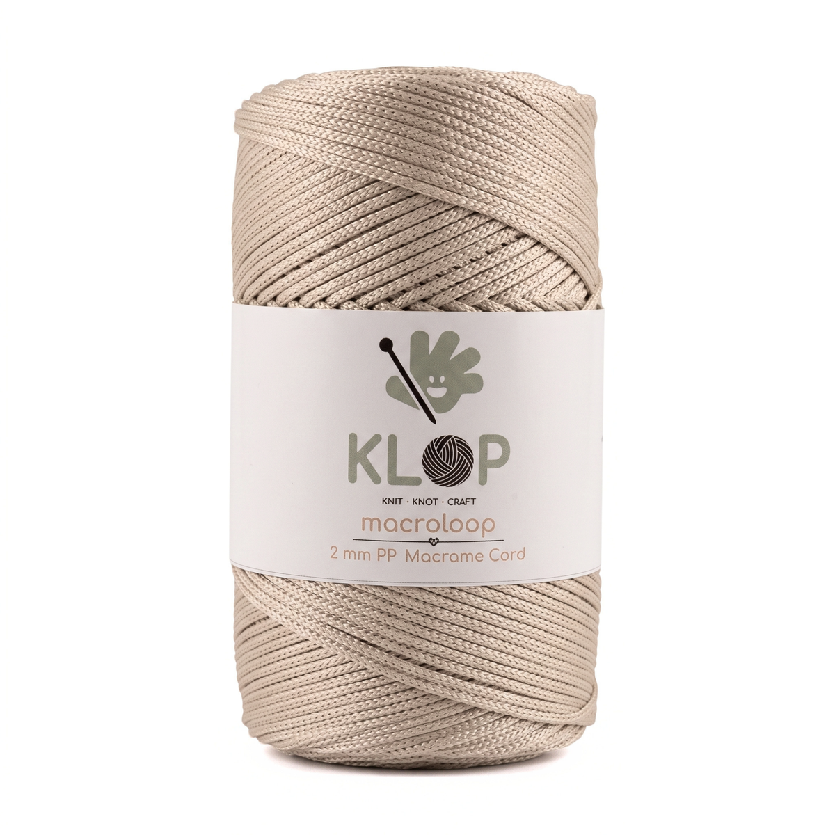KLOP Premium 2mm  Polyester Macrame Cord - 251 yards