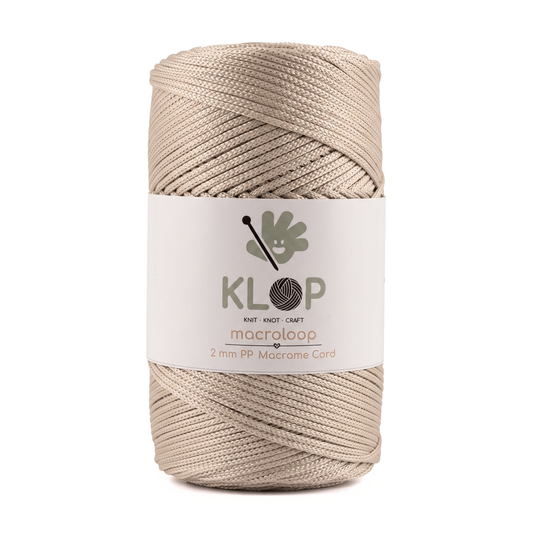 KLOP Premium 2mm  Polyester Macrame Cord - 251 yards
