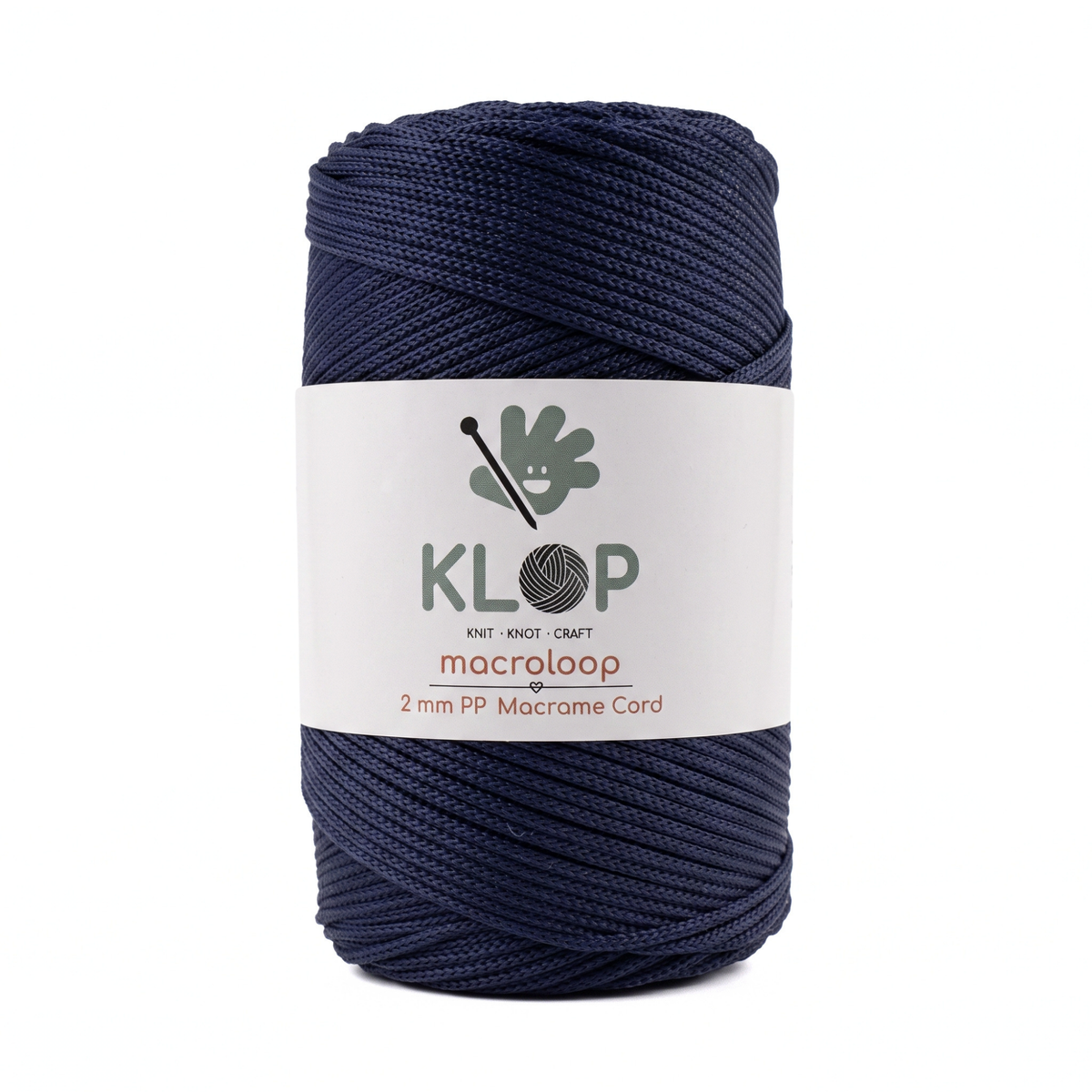 KLOP Premium 2mm  Polyester Macrame Cord - 251 yards