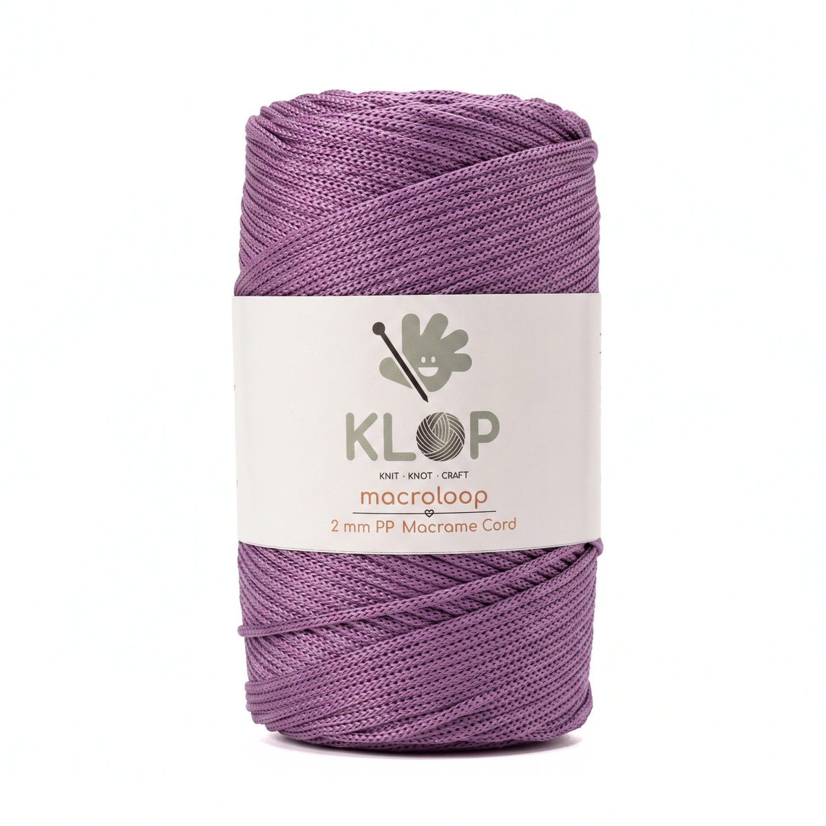 KLOP Premium 2mm  Polyester Macrame Cord - 251 yards