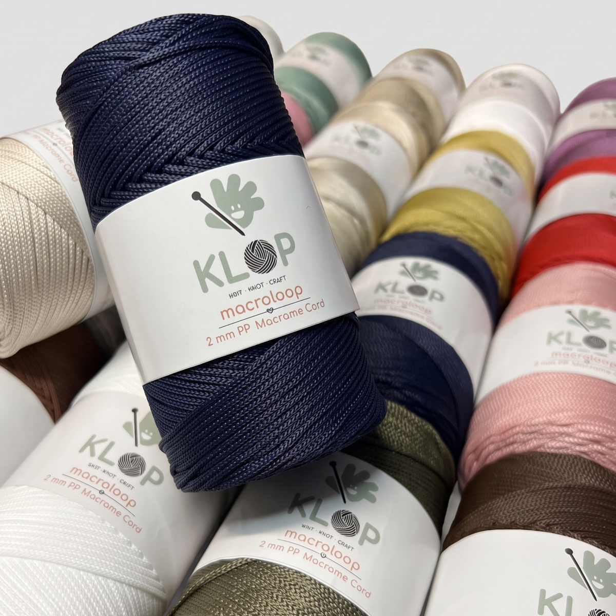 KLOP Premium 2mm  Polyester Macrame Cord - 251 yards