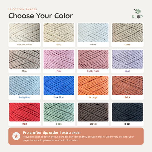 KLOP 2mm Cotton Macrame Cord info