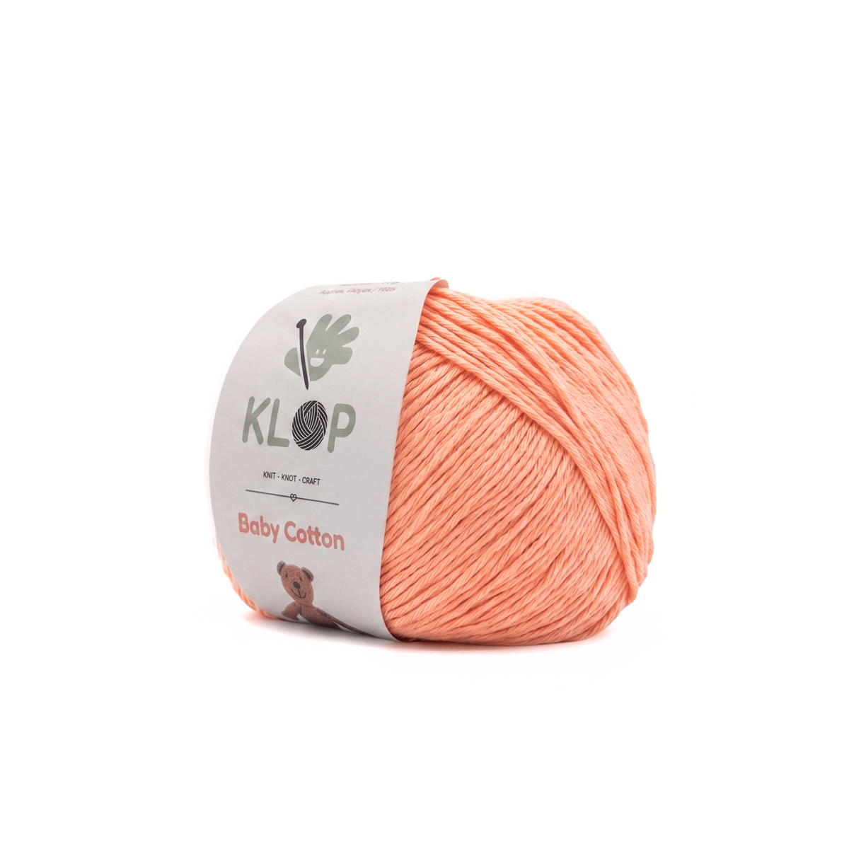 KLOP Baby Soft Cotton Yarn - Salmon