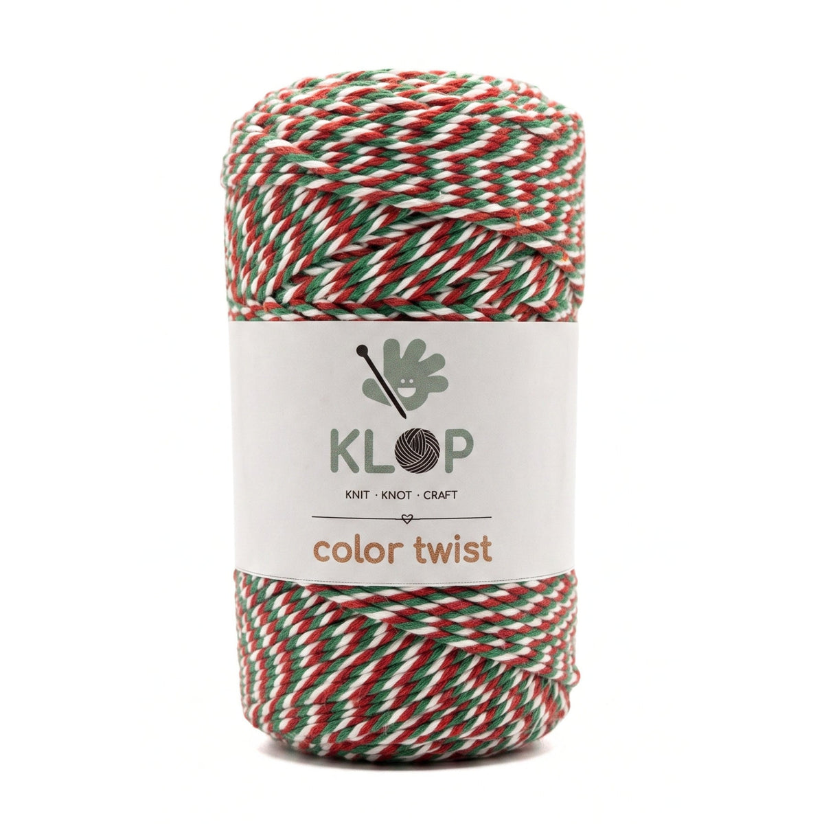 KLOP Color Twist Baker's Twine - Red, Green & White