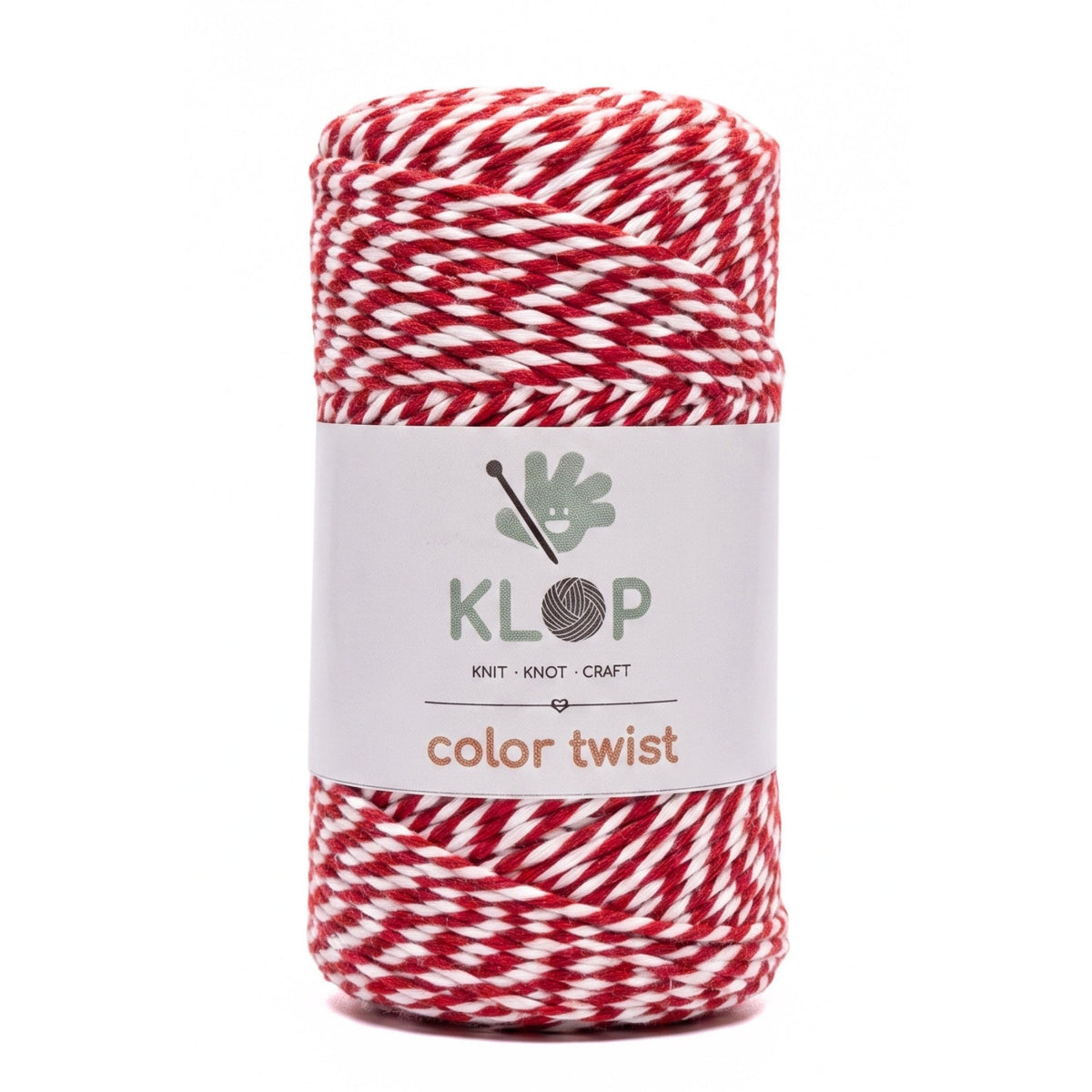 KLOP Color Twist Baker's Twine - Red & White